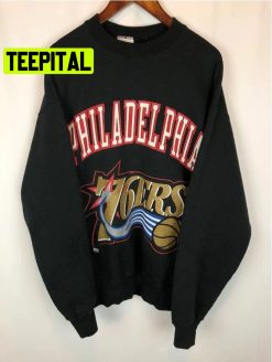 Vintage 90s Philadelphia 76ers Basketball Team Unisex Sweatshirt