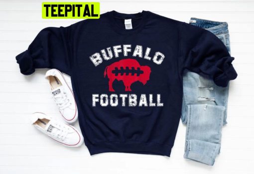 Vintage Buffalo Bills Football Mascot Retro Old School Trending Unisex T-Shirt