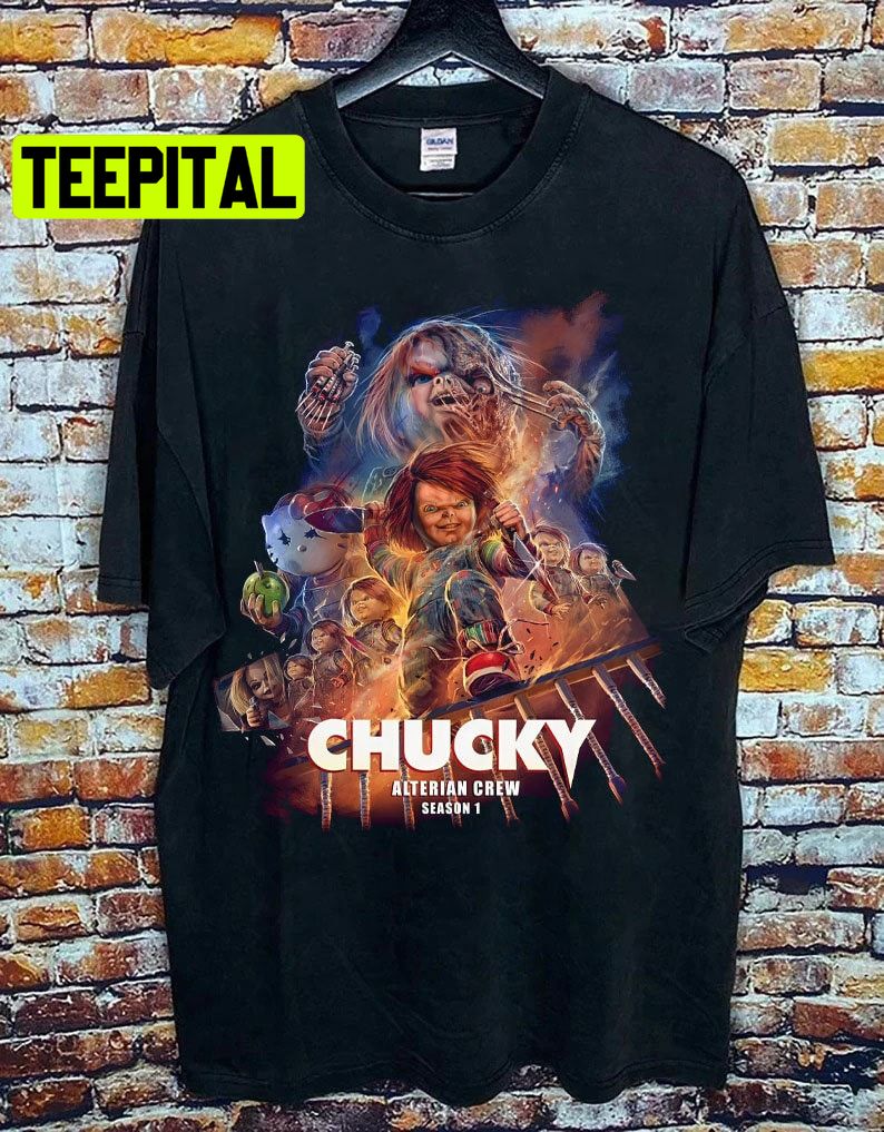 Vintage Chucky Alterian Crew Halloween Trending Unisex T-Shirt