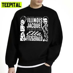 Vintage Concertillinois Jacquet Ella Fitzgerald Unisex Sweatshirt