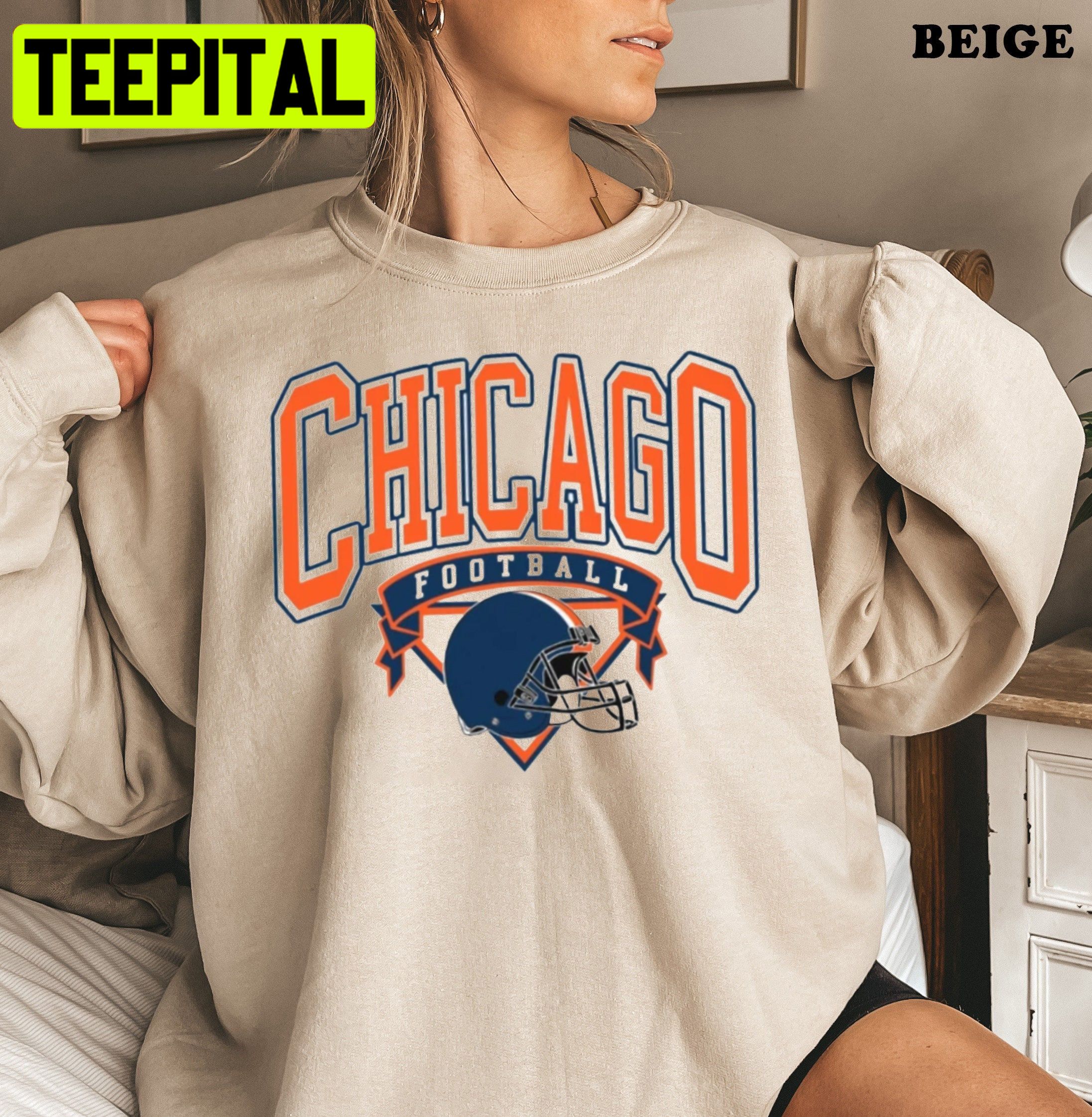 Chicago bears best sale grey sweatshirt