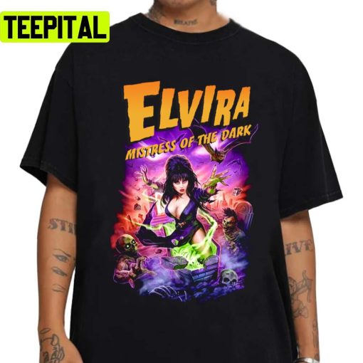 Vintage Design Elvira Mistress Of The Dark Unisex Sweatshirt