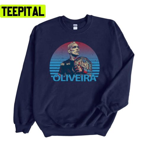 Vintage Design Ufc Fighter Charles Oliveira Unisex Sweatshirt