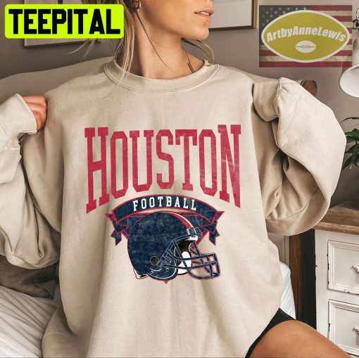 Vintage Houston Football Unisex Sweatshirt