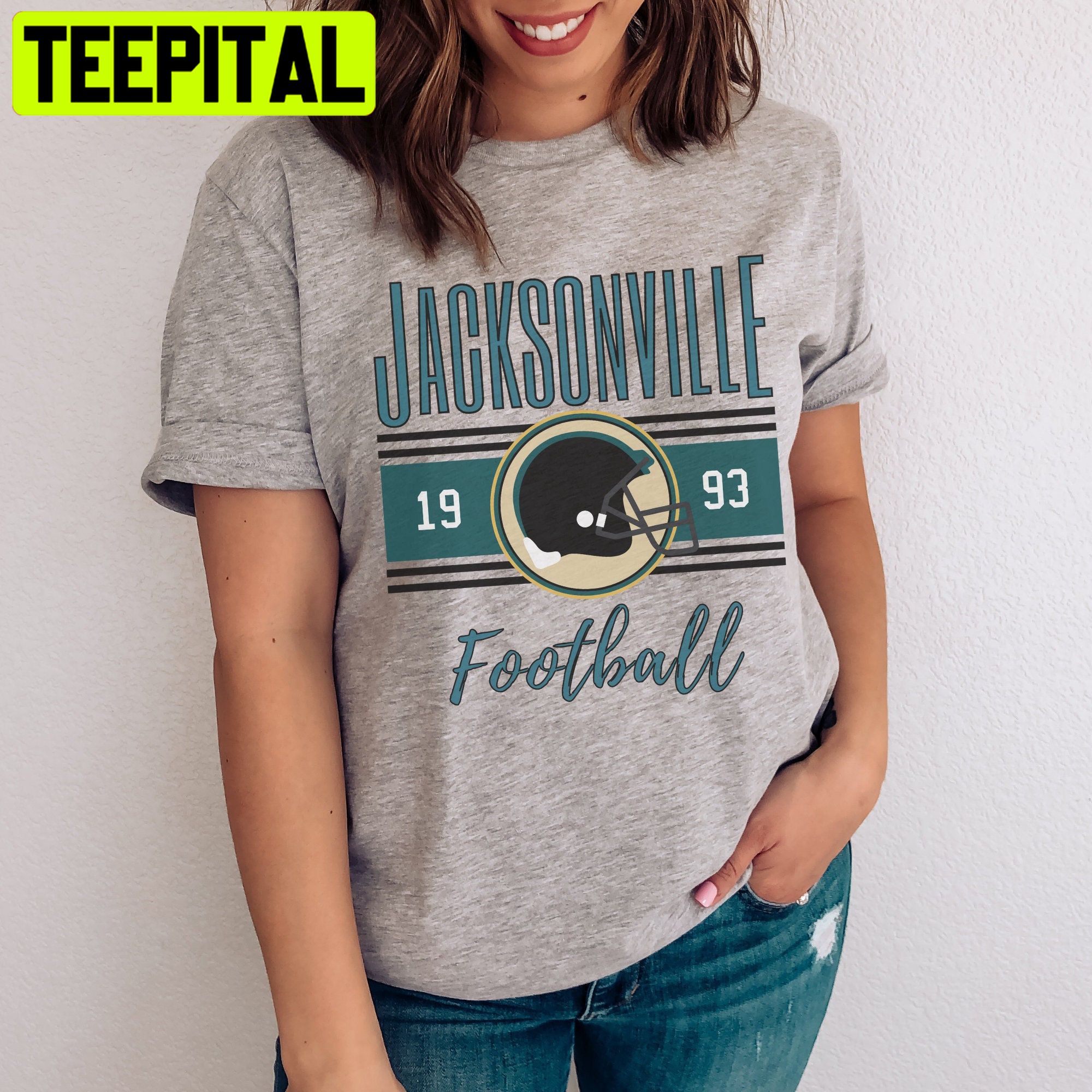 Jacksonville Jaguars Vintage Football Trending Unisex T-Shirt – Teepital –  Everyday New Aesthetic Designs