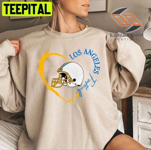 Vintage Los Angeles Football Heart Style Unisex Sweatshirt