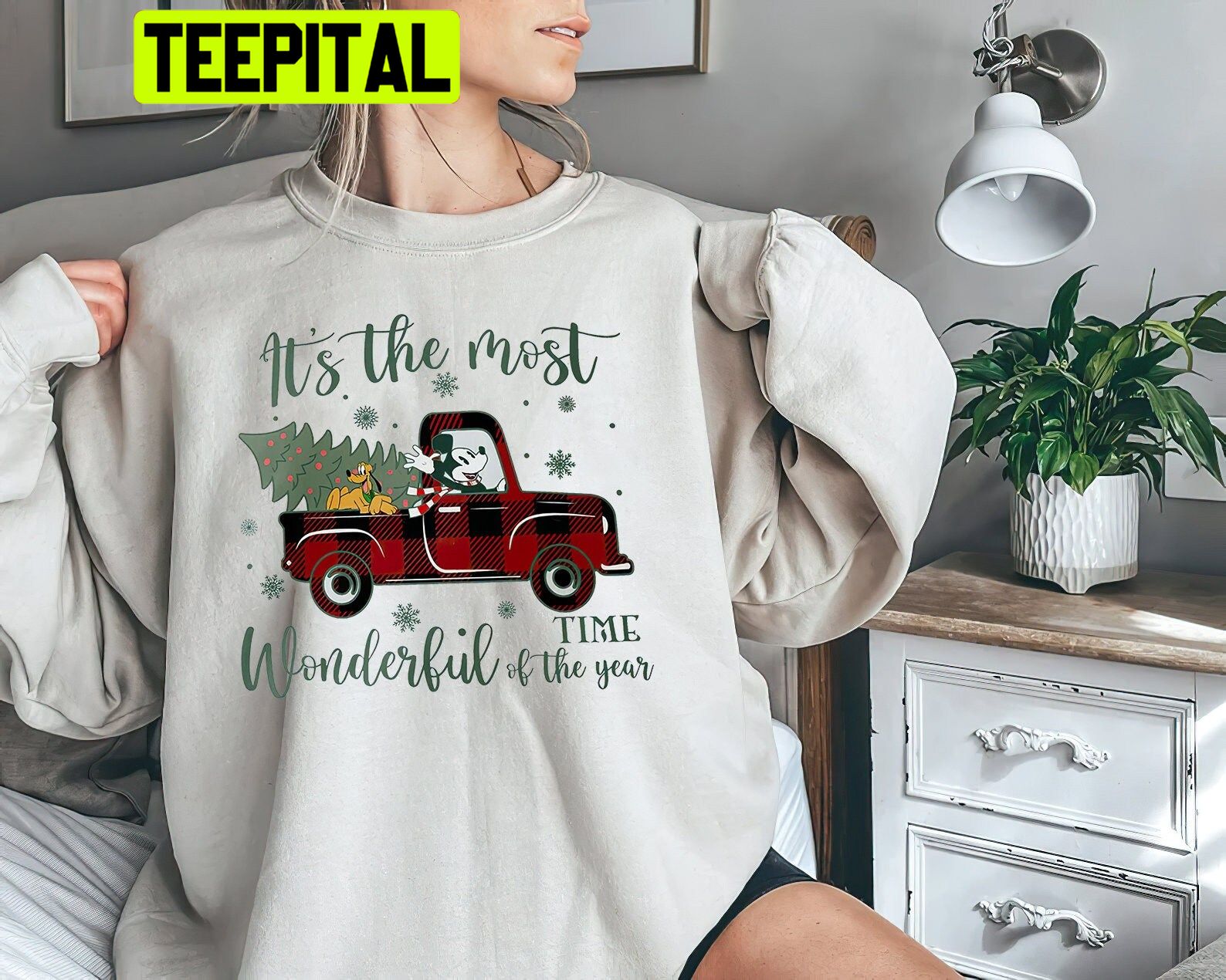 Vintage Mickey Christmas It's The Most Wonderful Time Of The Year Trending Unisex Sweatshirt