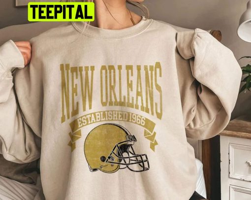 Vintage New Orleans Football Sunday Football Unisex Sweatshirt