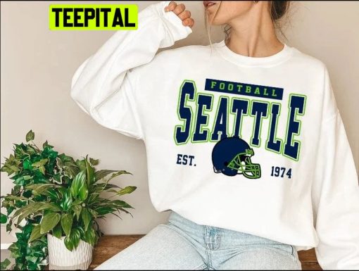 Vintage Retro Style Seattle Football Unisex Sweatshirt