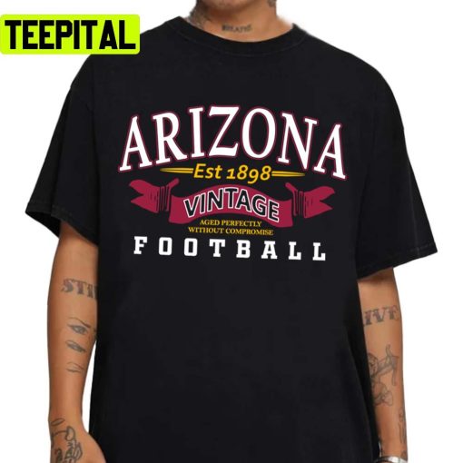 Vintage Slogan Arizona Football Proud Fan 1898 Unisex T-Shirt