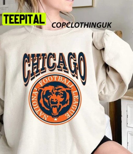 Vintage Style Chicago Football Sunday Game Unisex Sweatshirt