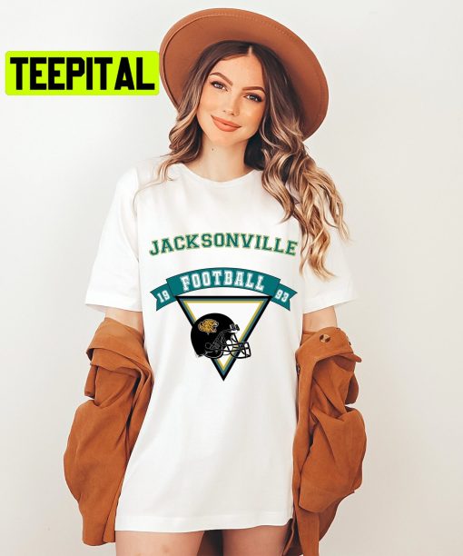 Vintage Style Jacksonville Jaguar Football Nfl Unisex T-Shirt