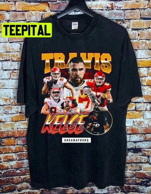 Vintage Travis Kelce 90s Football Nfl Unisex T-Shirt