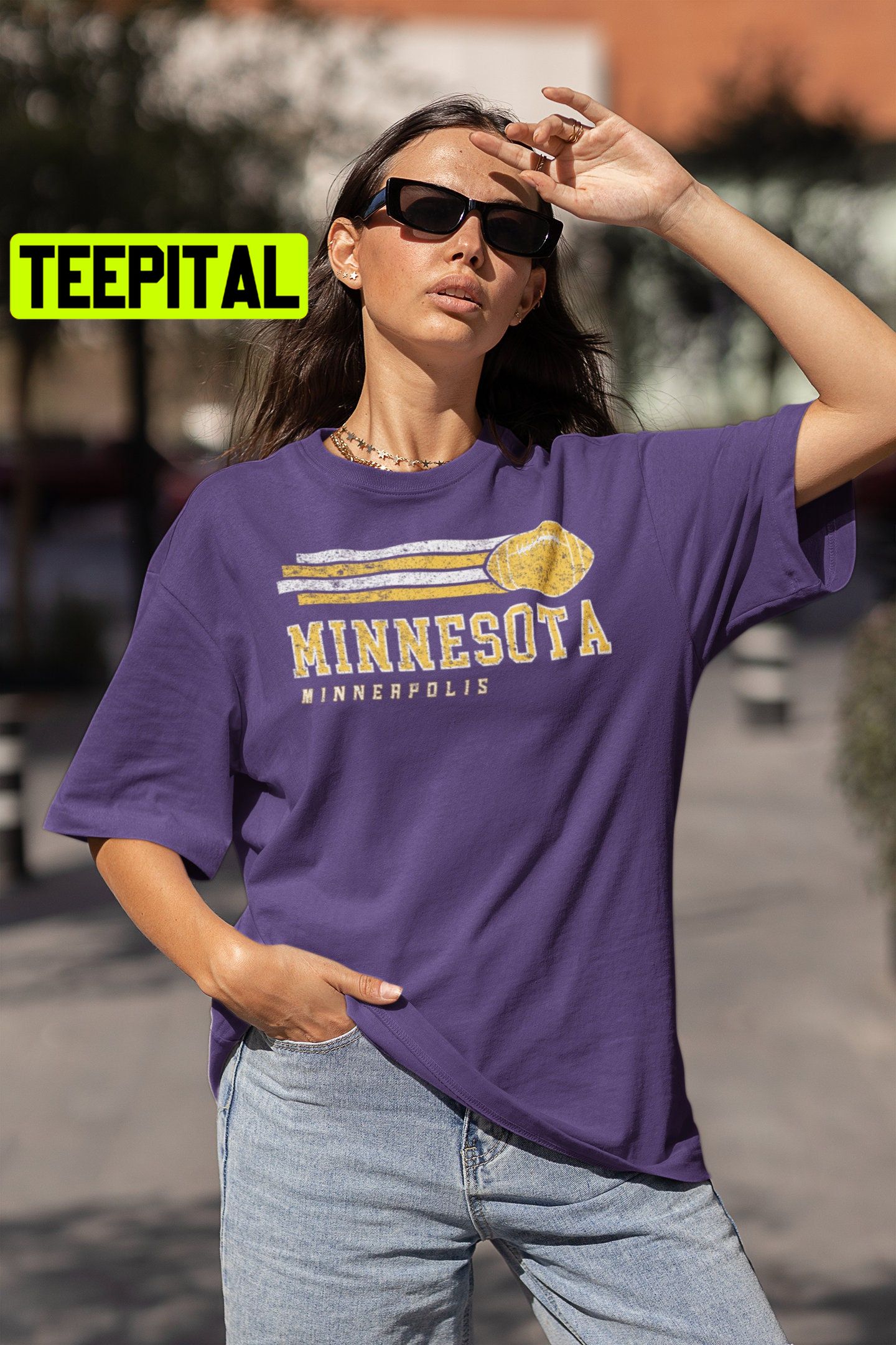 Vintage Style Minnesota Vikings Football Unisex Sweatshirt – Teepital –  Everyday New Aesthetic Designs