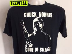 Vtg 1985 Code Of Silence Chuck Norris Trending Unisex T-Shirt