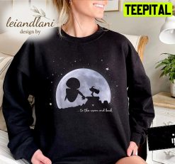 Wall E & Eve To The Moon And Back Wall E Wall E And Eve Halloween Sweatshirt