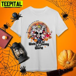 Walt Disney World Halloween Magic Kingdom Disney Halloween Retro Art Unisex T-Shirt