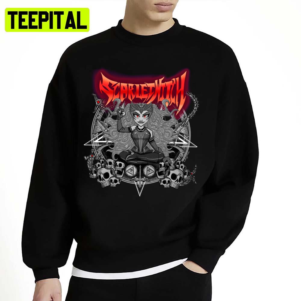 Wanda Scarlet Witch Cult Of The Witch Metal Design Unisex Sweatshirt