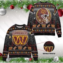 Washington Commanders Unisex Ugly Christmas 3D Sweater