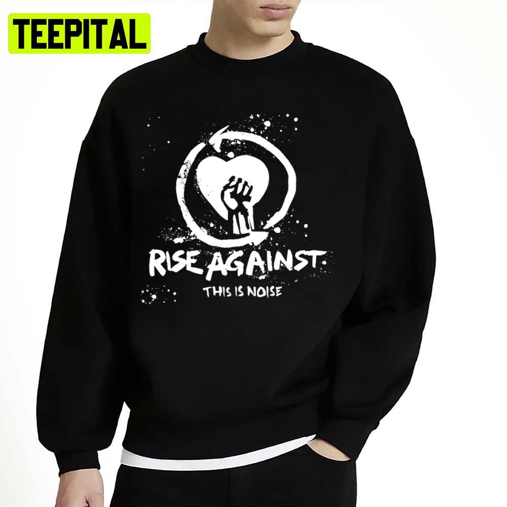 White Design Rise Against Logo Band Music Punk Rock Unisex Sweatshirt