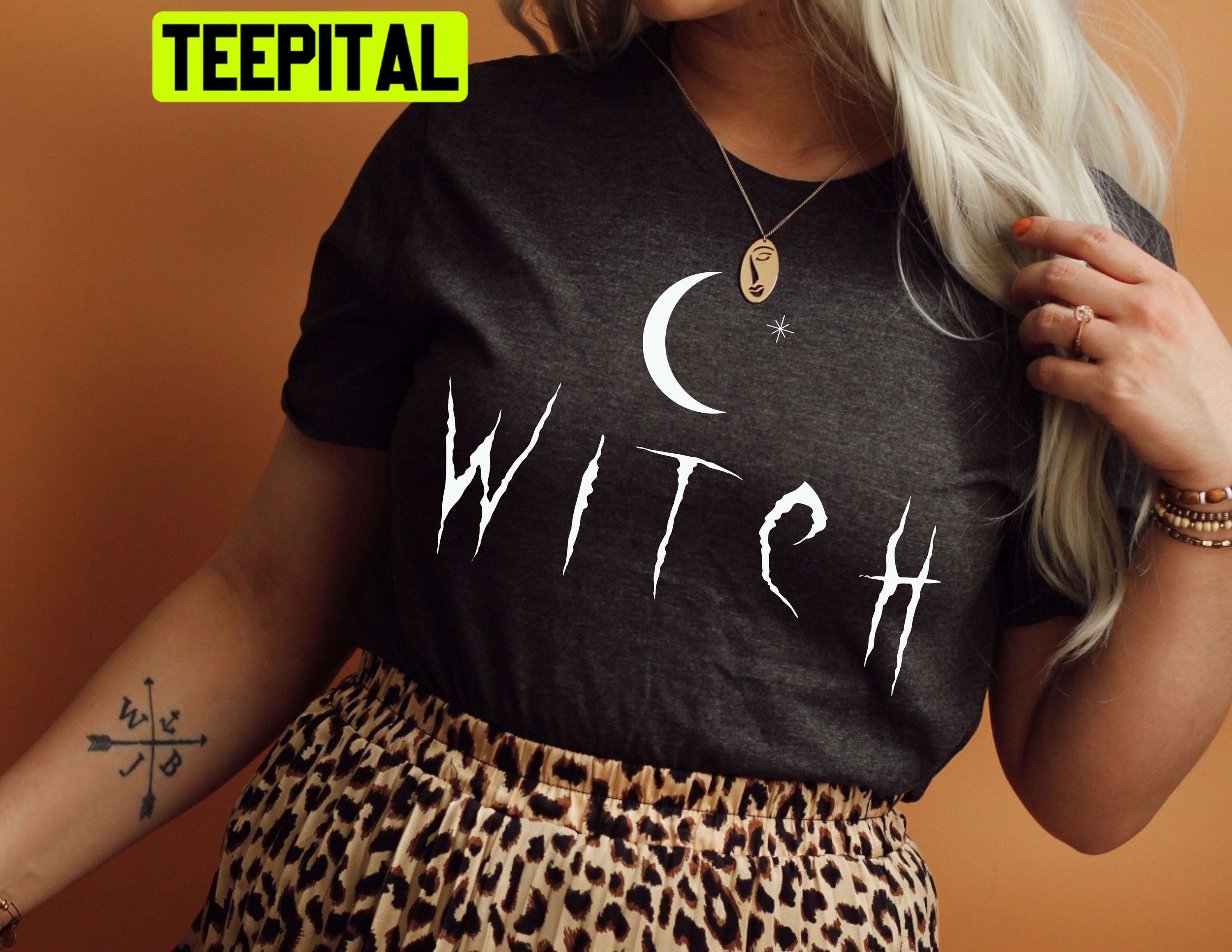 Witch Star Moon Phase Trending Unisex T-Shirt