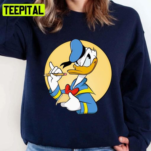 Wondering Face Donald Duck Painter Unisex Sweatshirt