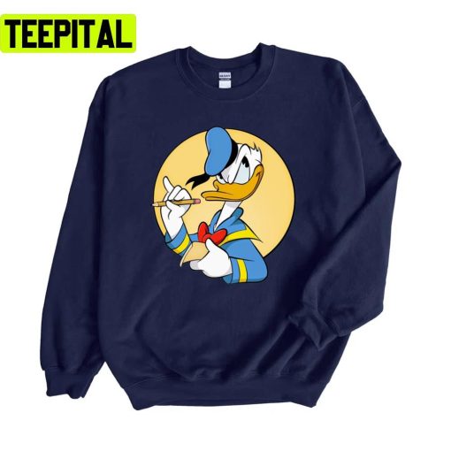 Wondering Face Donald Duck Painter Unisex Sweatshirt