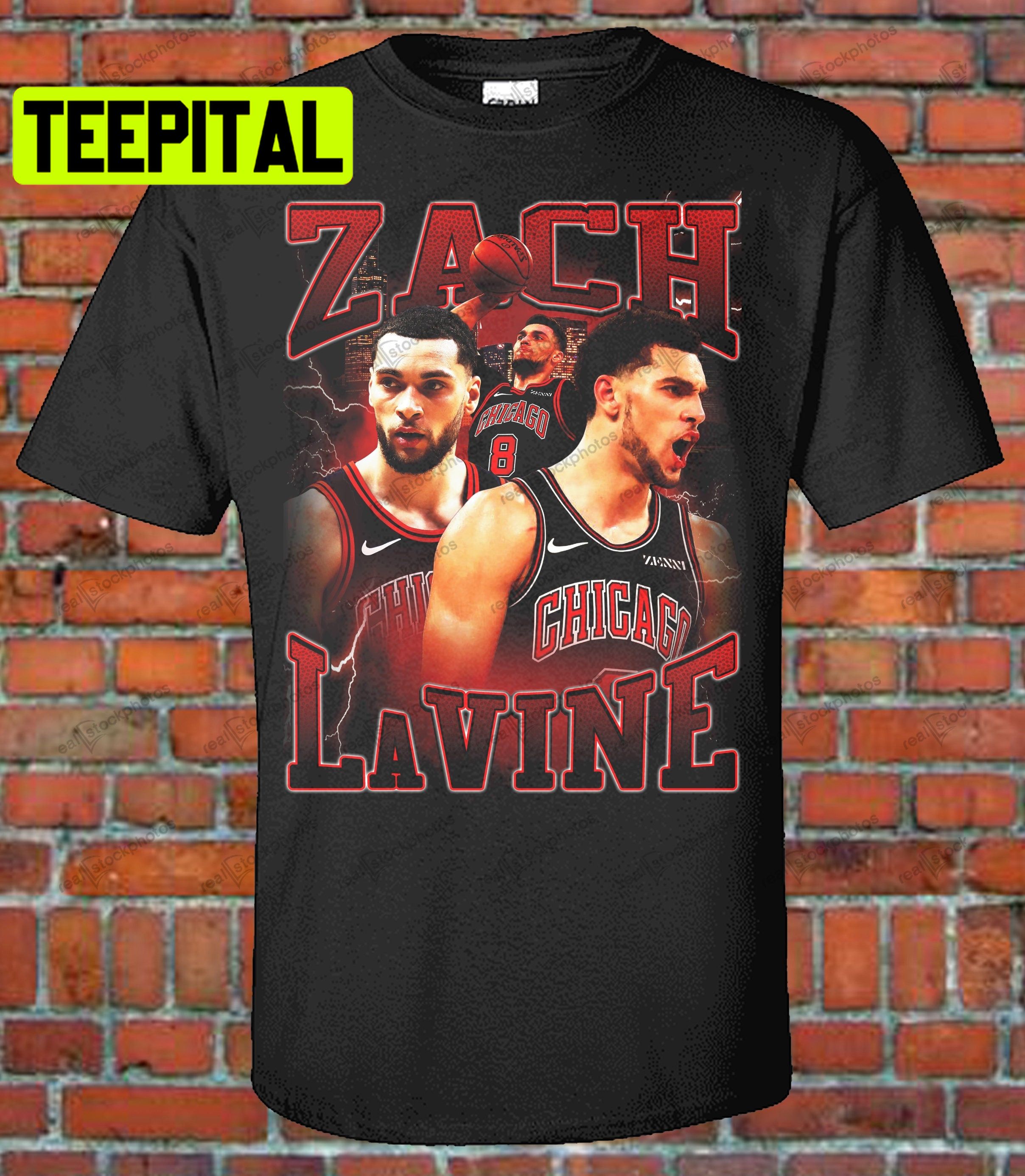 Zach Lavine Dunk Chicago Bulls - Zach Lavine - T-Shirt