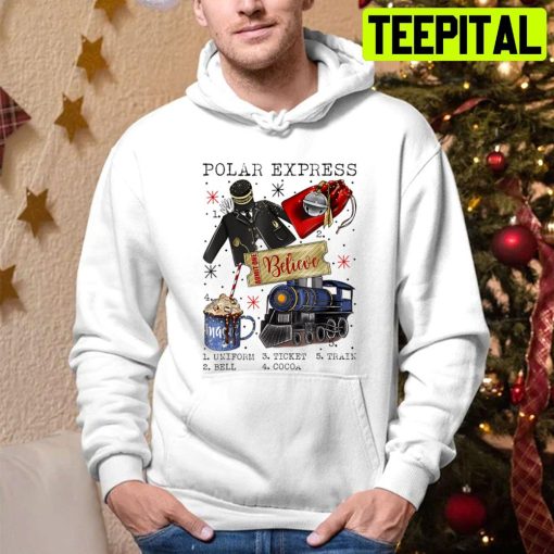 Christmas North Pole Polar Express All Abroad Xmas Trending Unisex Hoodie