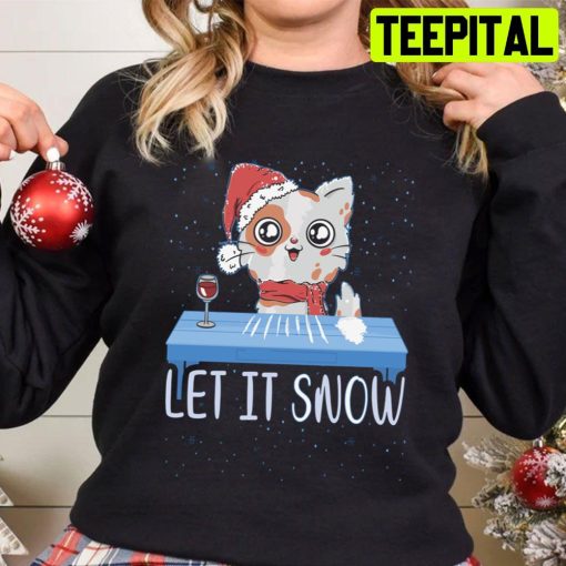 Cute Cat Let It Snow Trending Unisex Sweatshirt