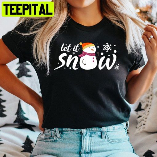 Cute Sowman Let It Snow Christmas Trending Unisex Sweatshirt