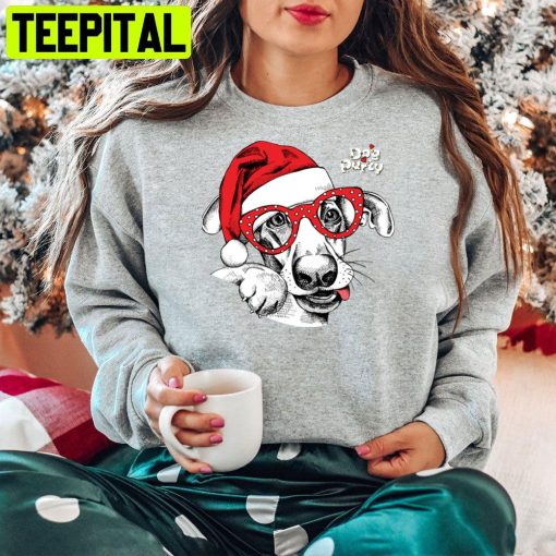 Dog Party Merry Christmas Trending Unisex Hoodie