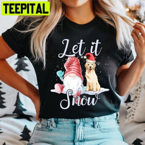 Golden Retriever Let It Snow Christmas Trending Unisex Sweatshirt