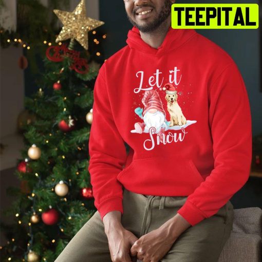 Golden Retriever Let It Snow Christmas Trending Unisex Sweatshirt