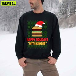 Happy Holidays With Cheese Christmas Trending Unisex T-Shirt