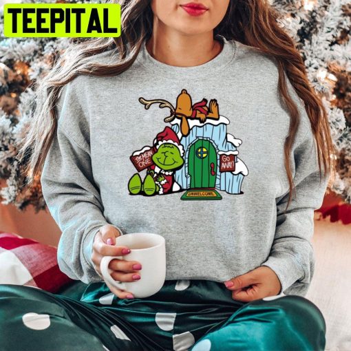 How Grinch Stole Christmas Charlie Brown Snoopy Trending Unisex Hoodie