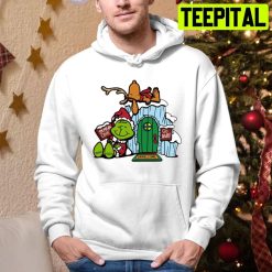 How Grinch Stole Christmas Charlie Brown Snoopy Trending Unisex Hoodie