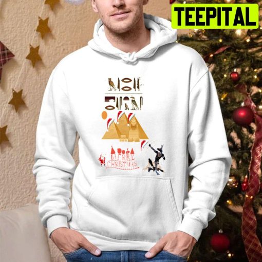 Joyeux Noel Pharaonique Peinture Technique Mixte Trending Unisex Hoodie