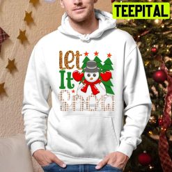 Let It Snow Christmas Snowman Trending Unisex Hoodie