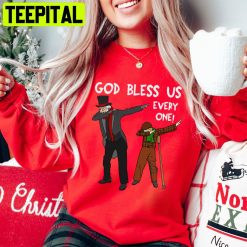 Original Tiny Tim And Scrooge Dabbing Christmas Trending Unisex Sweatshirt