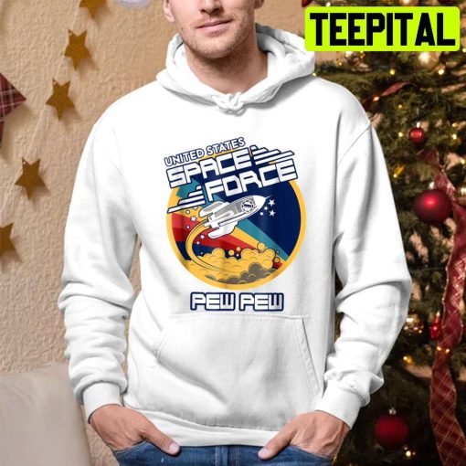 United Space Force Trump Ussf Us Space Force Pew Pew Trending Unisex Hoodie