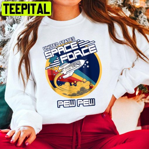 United Space Force Trump Ussf Us Space Force Pew Pew Trending Unisex Hoodie