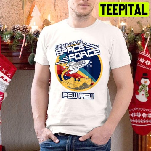 United Space Force Trump Ussf Us Space Force Pew Pew Trending Unisex Hoodie