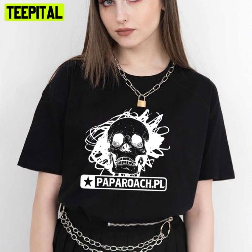 Papa Roach Band Skull White Art Trending Unisex T-Shirt