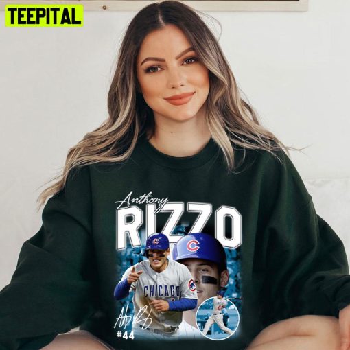 Anthony Rizzo Signature Retro 90s Rap Style Art Baseball Trending Unisex T-Shirt