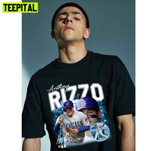 Anthony Rizzo Signature Retro 90s Rap Style Art Baseball Trending Unisex T-Shirt