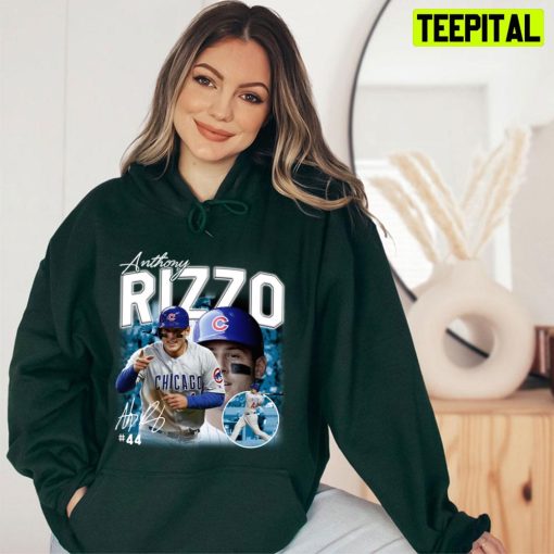 Anthony Rizzo Signature Retro 90s Rap Style Art Baseball Trending Unisex T-Shirt