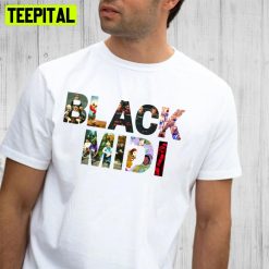 Black Midi Rock Band Vintage Art Trending Unisex T-Shirt