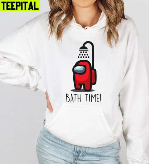 Funny Cartoon Among Us Bath Time Trending Unisex T-Shirt