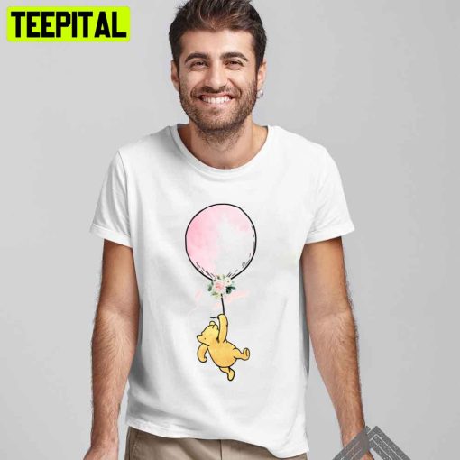 Holding Balloon Winnie The Pooh Trending Unisex T-Shirt